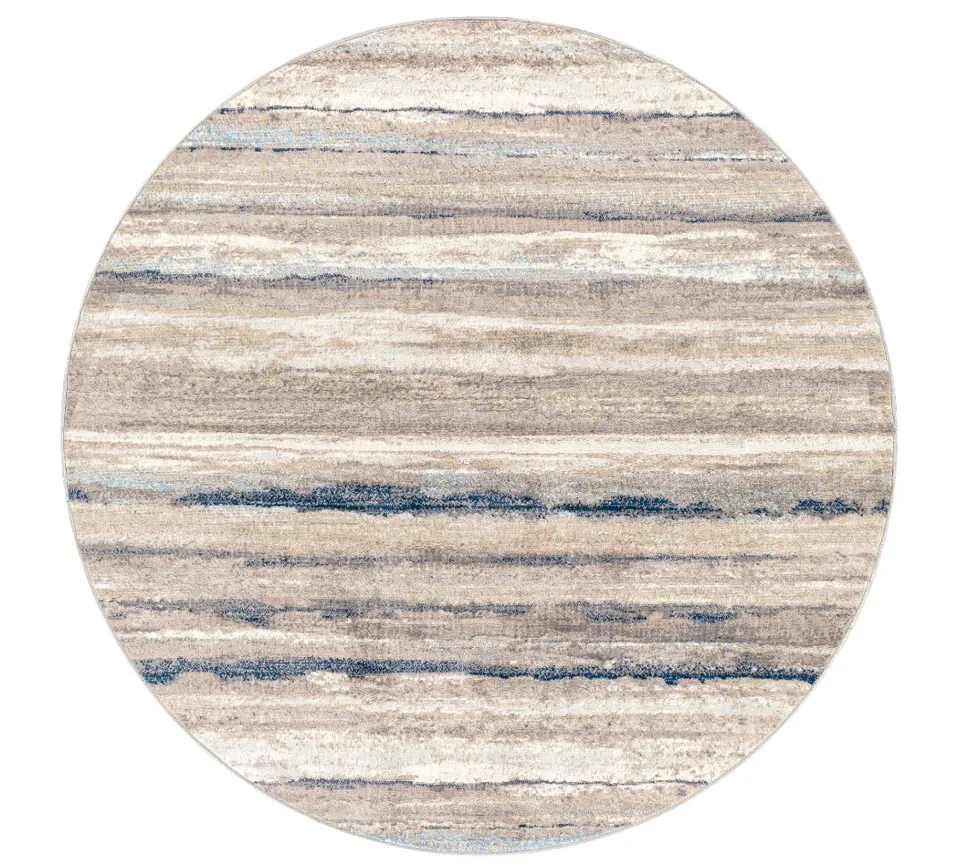 Roma Beige Indoor 7'10" x 7'10" Machine Woven Rug