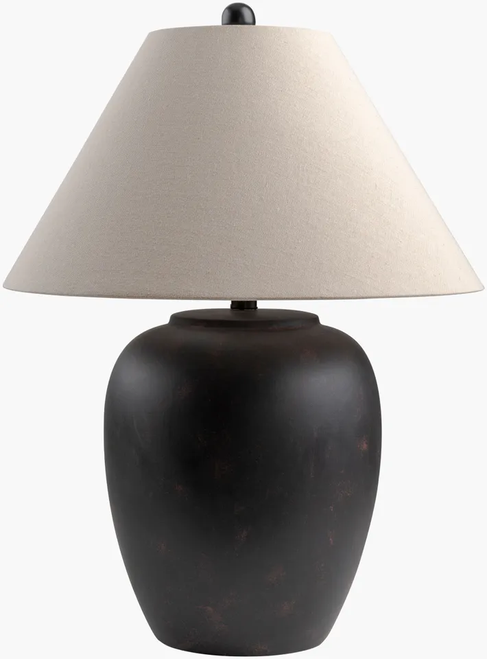 Bastille  Glazed 25"H x 18"W x 18"D Accent Table Lamp