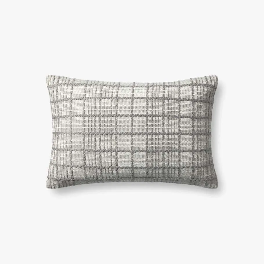 Magnolia Home by Joanna Gaines x Loloi Liv Grey 13'' x 21'' Cover w/Poly