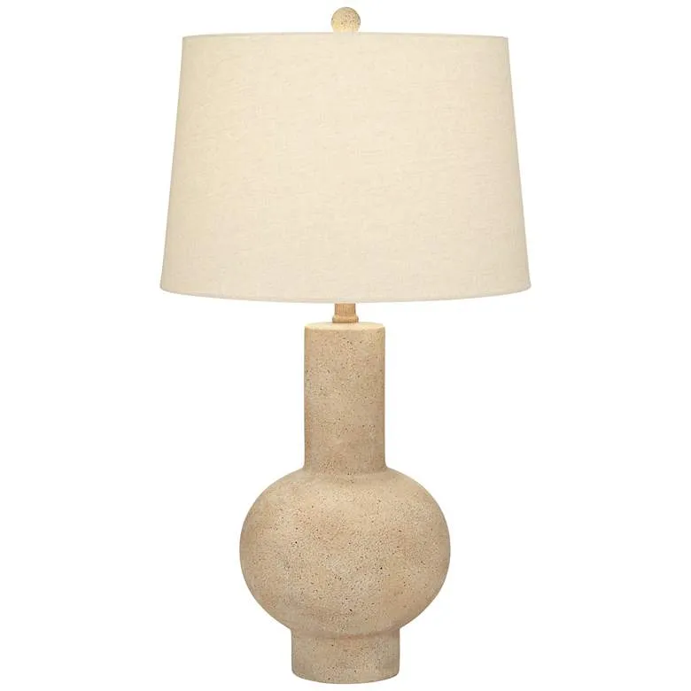 Possini Euro Sandstone 27" Modern Gourd Table Lamp