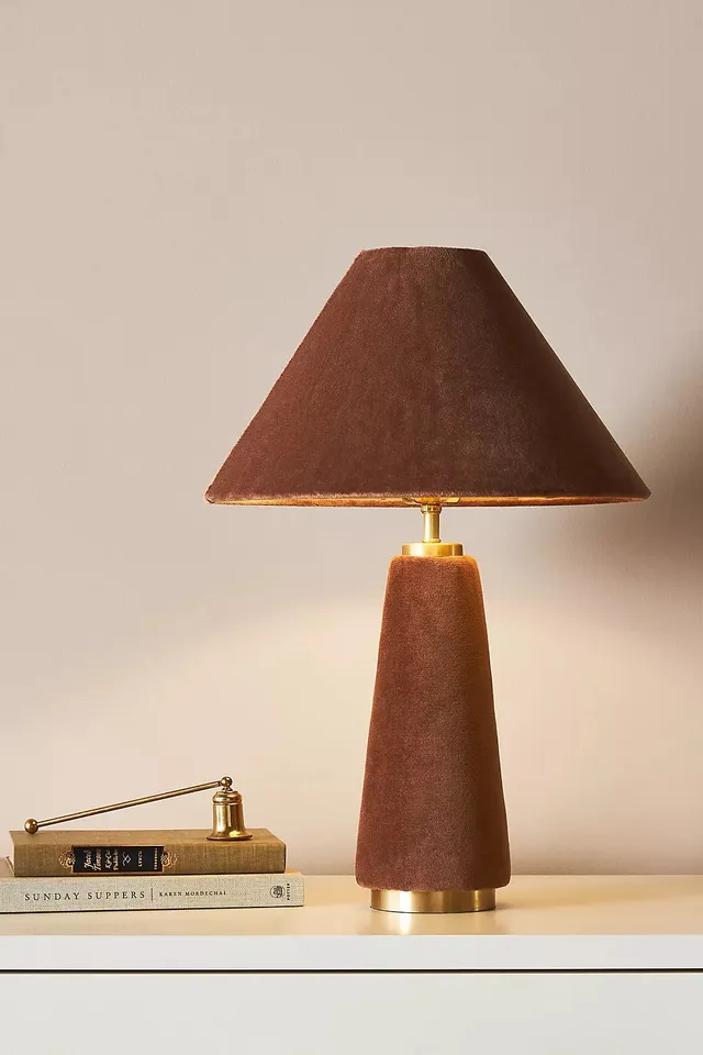 Lulu Velvet Table Lamp