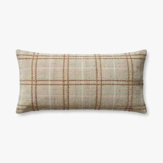 Magnolia Home by Joanna Gaines x Loloi Parker Sage / Rust 12" x 27" Cover w/Poly
