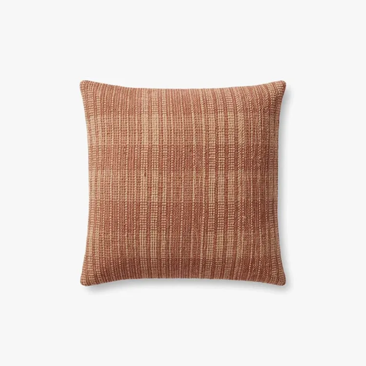 Magnolia Home by Joanna Gaines x Loloi Penelope Terracotta 18" x 18" Cover Only
