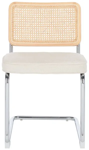 Coralia Rattan Dining Chair, Set Of 2 - Cream / Natural