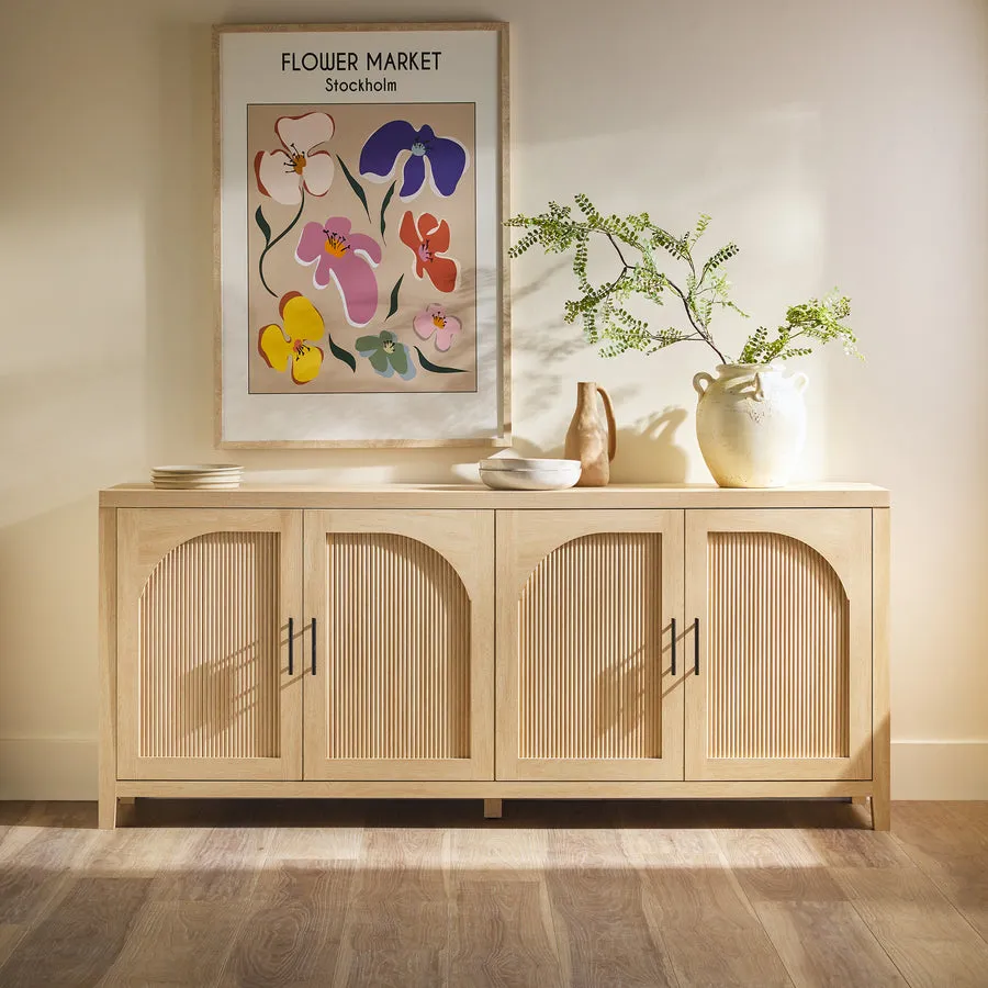Sasha Modern Reeded Sideboard / TV Stand