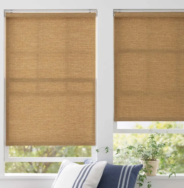 Ridge Cordless Roller Wicker Shade