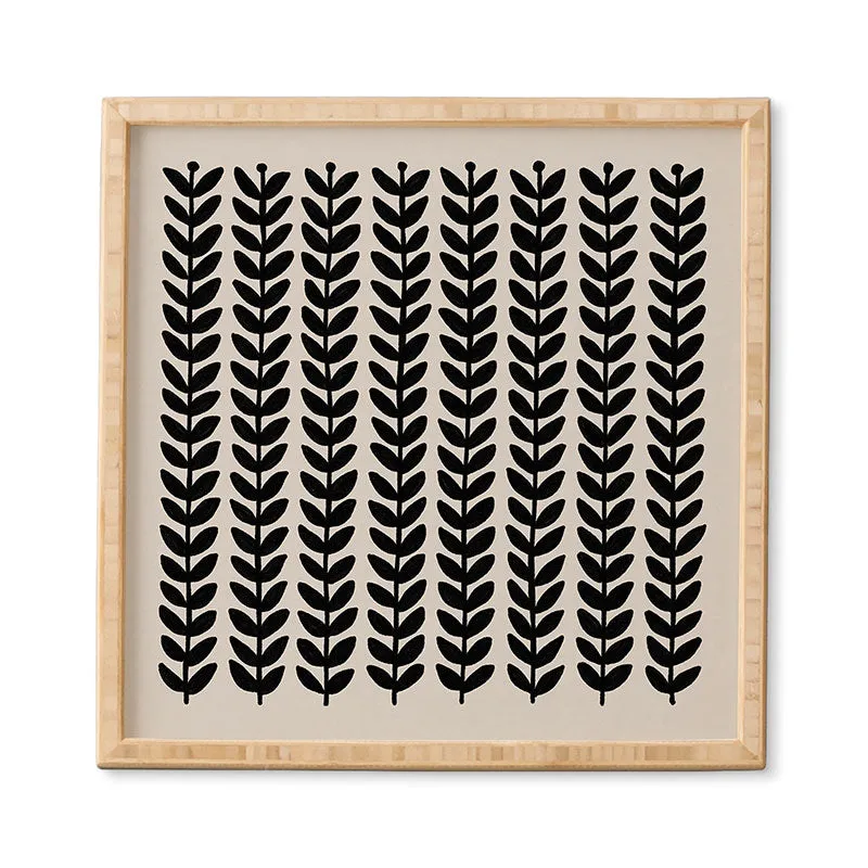 Herbs by Alisa Galitsyna - Framed Wall Art Bamboo 12" x 12"