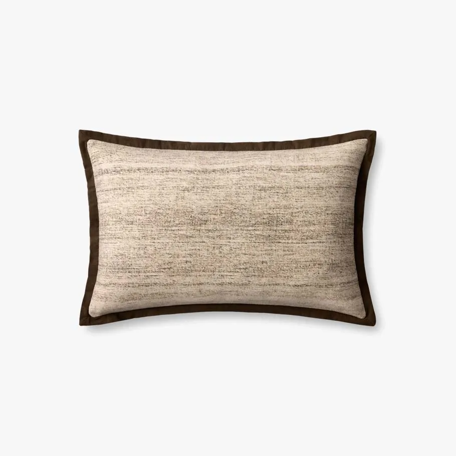 Loloi Not Named Brown / Ivory 16'' x 26'' Cover w/Poly
