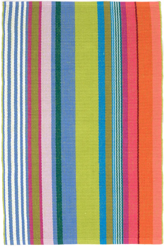MELLIE STRIPE WOVEN COTTON RUG