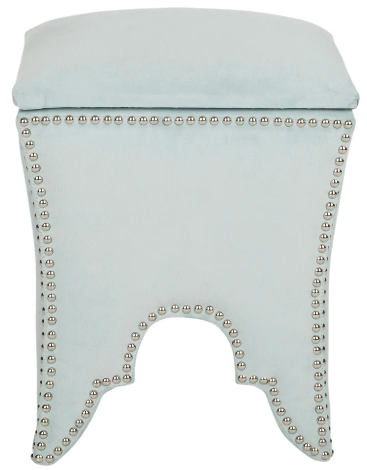 Deidra Ottoman - Silver Sage