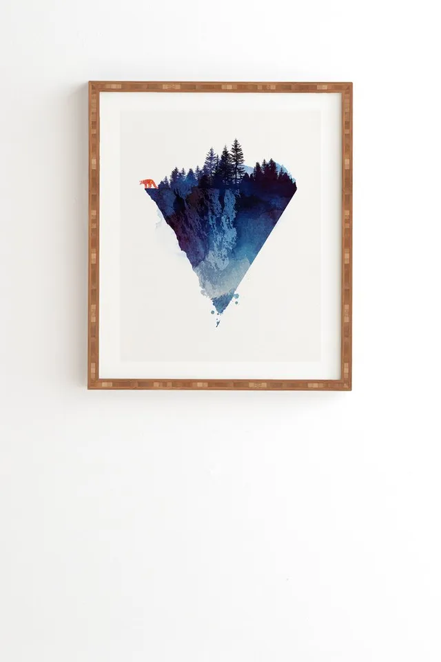 NEAR TO THE EDGE - 14x 16.5 - Bamboo Frame