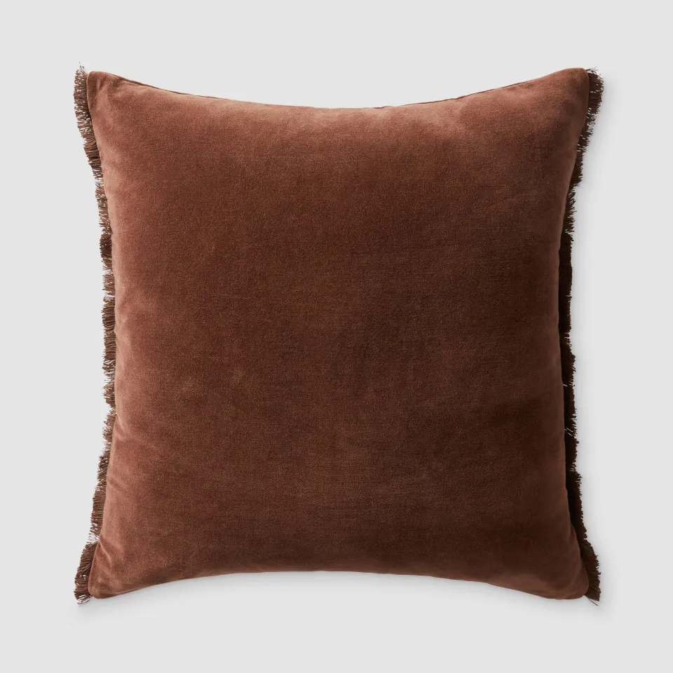 The Citizenry Naveta Velvet Pillow | 22" x 22" | Blue