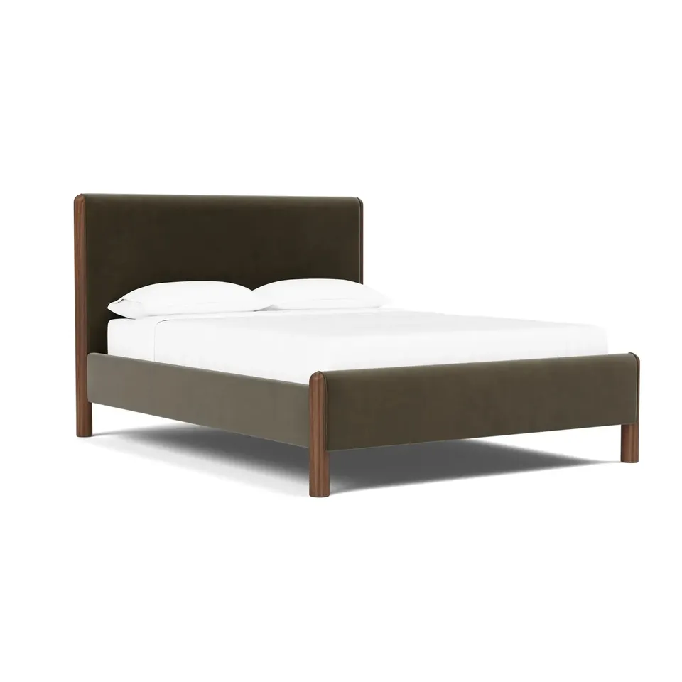 The Citizenry Laurel Bed with Low Footboard | California King | Brown