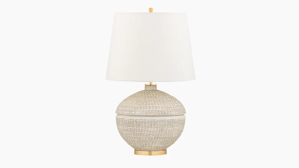 Katonah Table Lamp, Gold Leaf