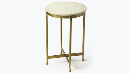 Delphine Accent Table, Gold