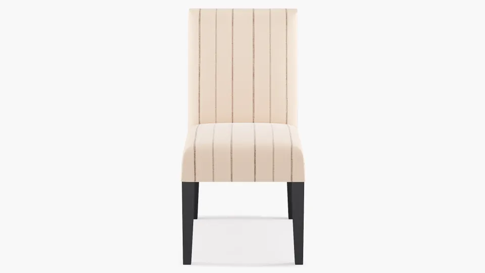 Classic Dining Chair | Fully Assembled | Charcoal Fritz | Black