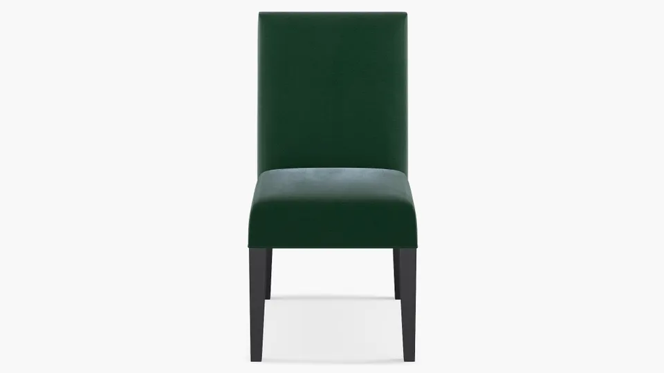 Classic Dining Chair | Fully Assembled | Emerald Velvet | Black