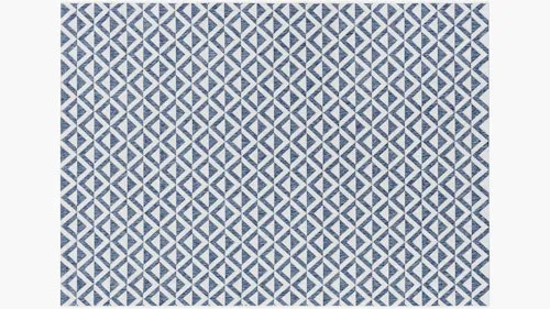 Deco Diamonds Outdoor Rug | 5'3 x 7'7 | Blue Deco Diamonds