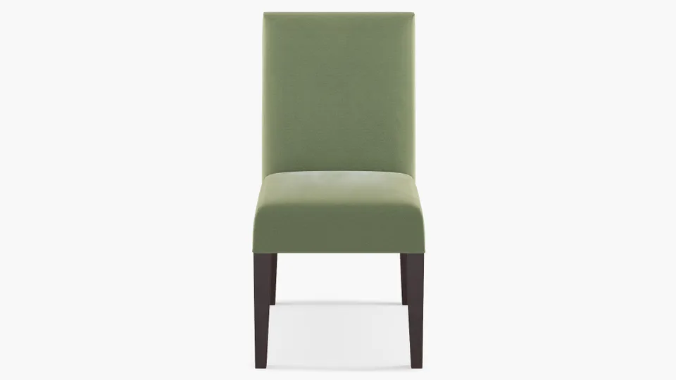 Classic Dining Chair | Fully Assembled | Vert Velvet | Espresso
