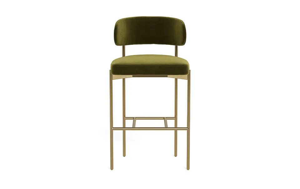Hollis Metal Framed Upholstered Bar Stool