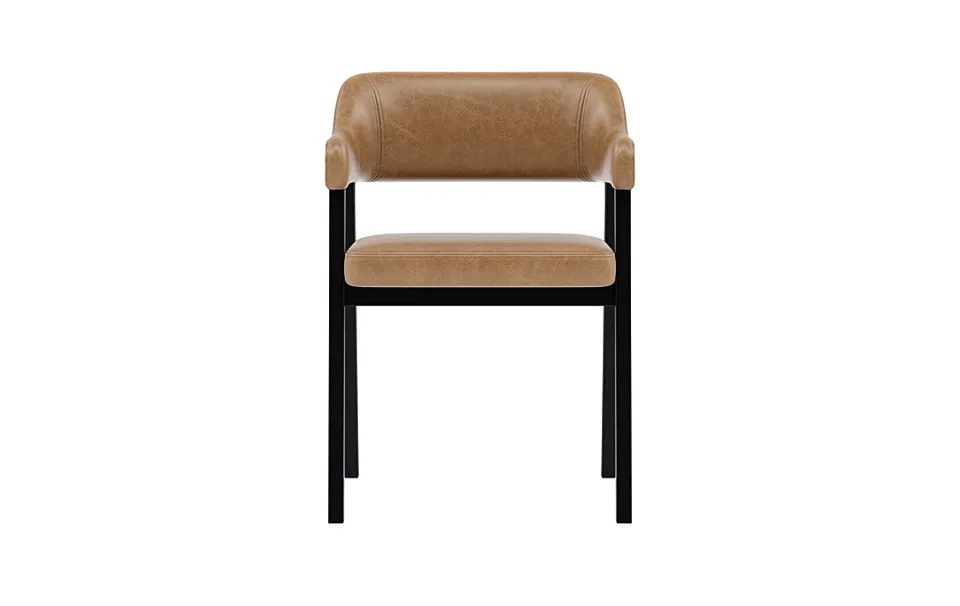 Selene Wood Framed Leather Upholstered Chair