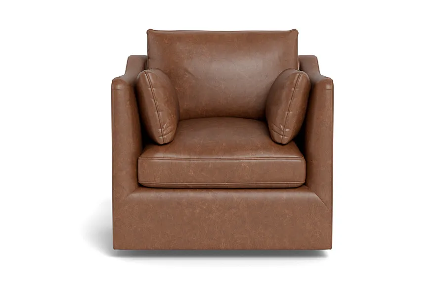 Caitlin Leather Swivel Chair by The EverygirlÃ?Â®