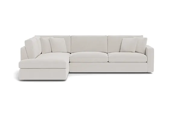 James 3-Seat Left Bumper Sectional