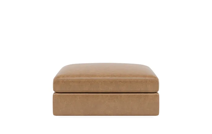 Tatum Leather Modular Square Ottoman