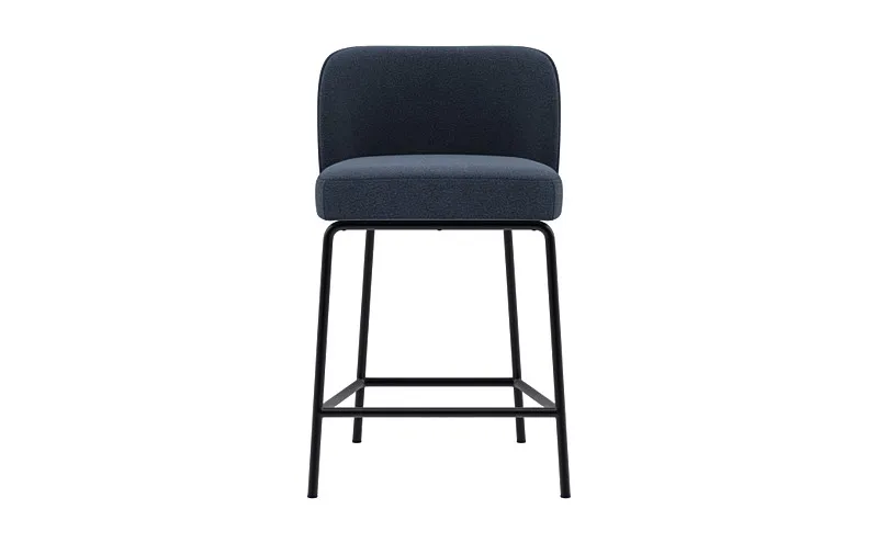 Graham Metal Framed Upholstered Counter Stool