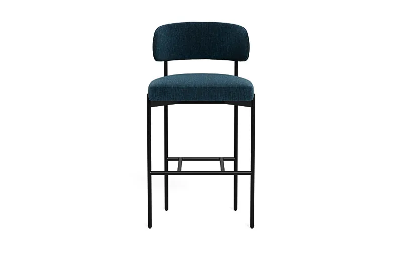 Hollis Metal Framed Upholstered Bar Stool