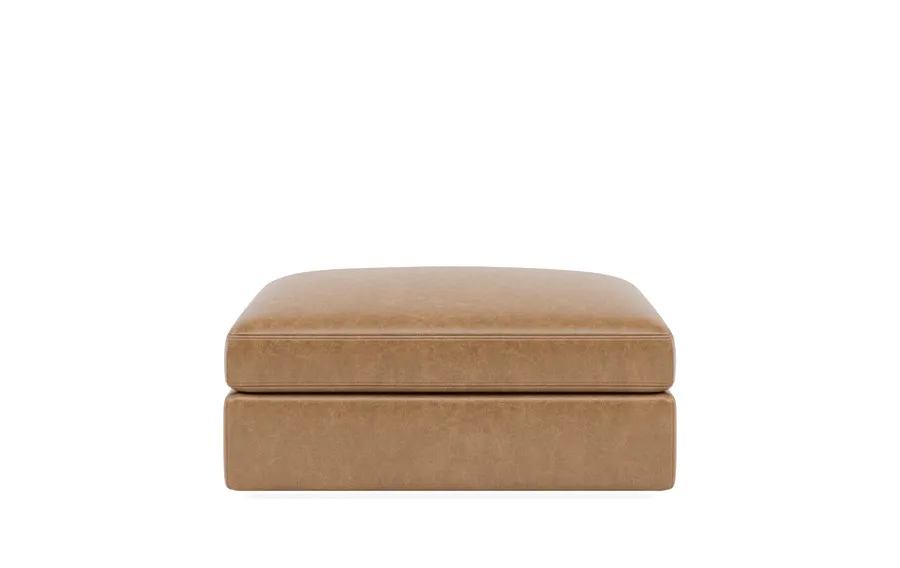 Tatum Leather Modular Square Ottoman