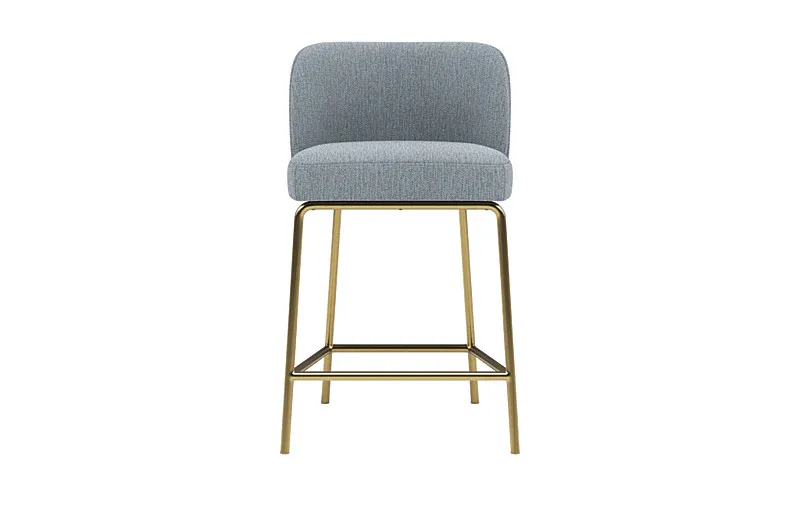 Graham Metal Framed Upholstered Counter Stool