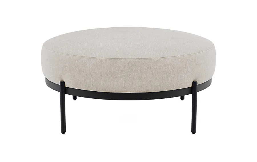 Kyle Round Coffee Table Ottoman