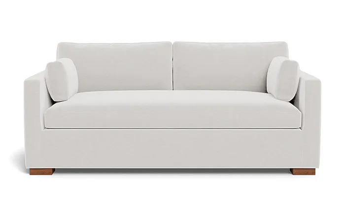 Charly Fabric Sofa / Blanc Performance Vintage Velvet