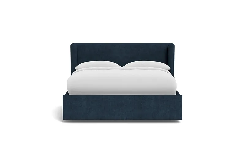 Graham Upholstered Bed with Storage Option_ queen, with storage, low headboard