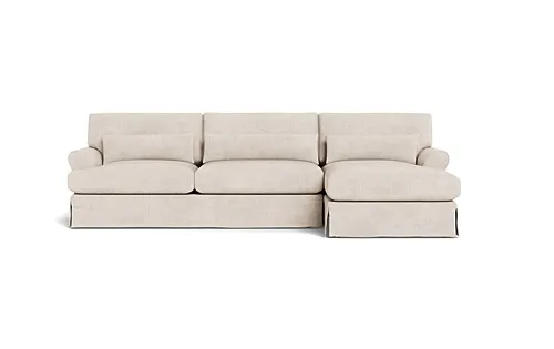 Maxwell Slipcovered Sectional Sofa with  Chaise