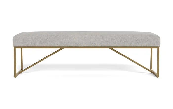 Otto Bench / Cement Performance Antimicrobial Chenille