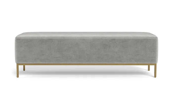 Miller Bench / Greige Mod Velvet