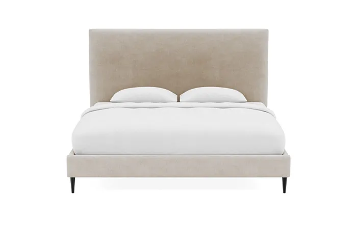 Lowen Upholstered Bed with No Tufting Option