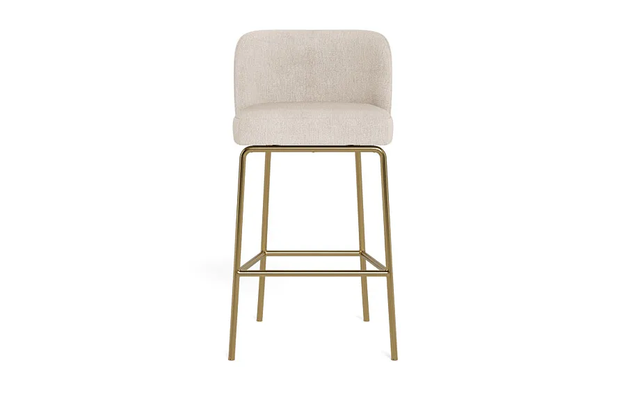 Graham Metal Framed Upholstered Bar Stool