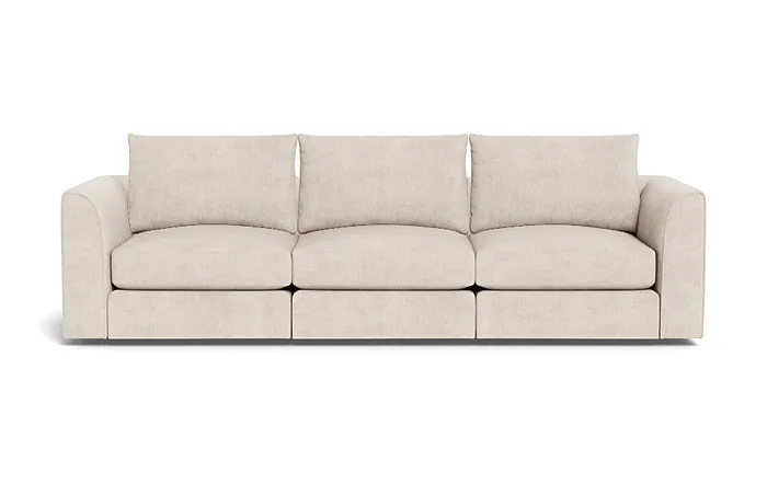 Beckham Modular Fabric 3-Seat Sofa