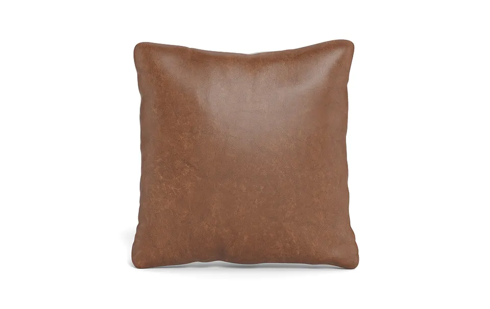 Throw Pillow Leather 24 x 24" Square Pillow"