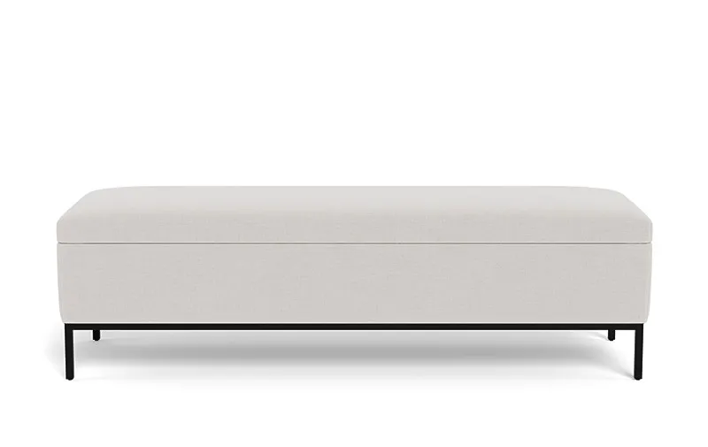 Miller Storage Bench / Alabaster Performance Classic Chenille