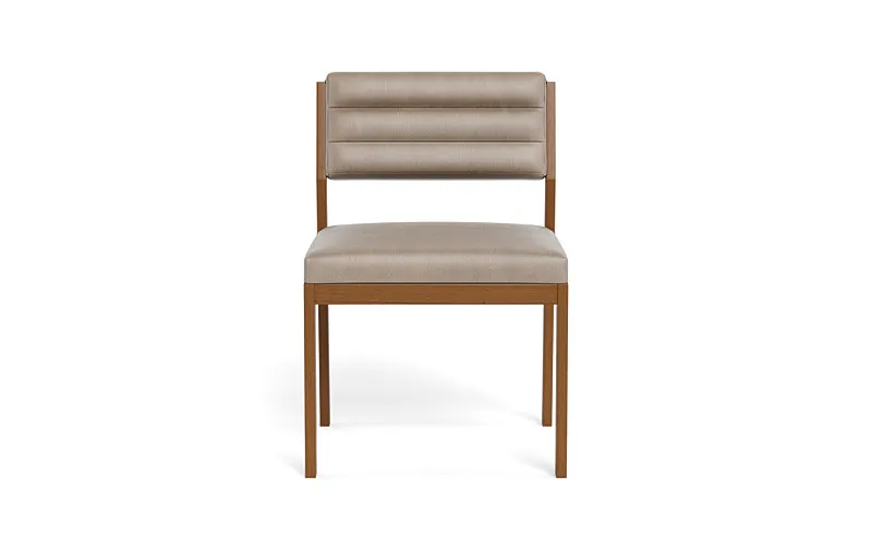 Nora Leather Upholstered Armless Chair