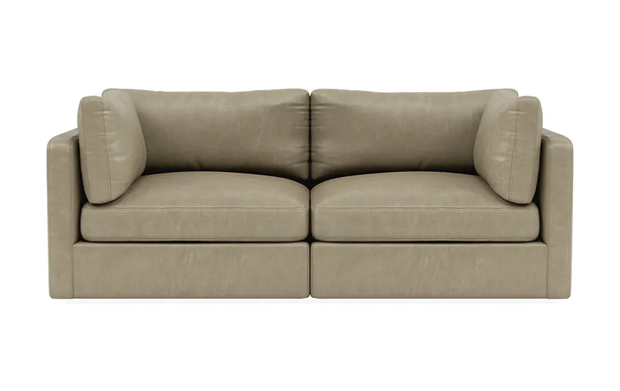 Tatum Modular Leather Loveseat