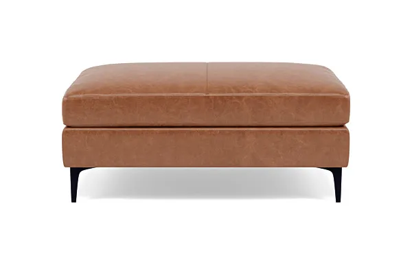 Sloan Leather Ottoman