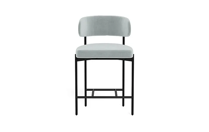Hollis Metal Framed Upholstered Counter Stool