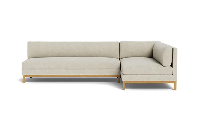 Jasper  Chaise Sectional-armless, standard depth, standard chaise depth
