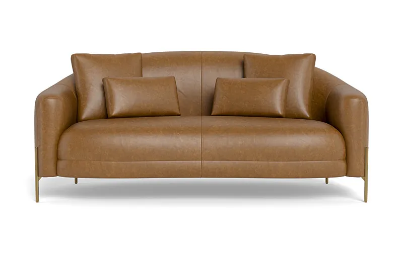 Fiona Leather 2-Seat Sofa