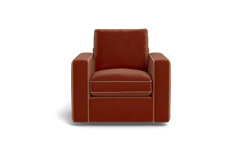 James Accent Chair with Contrast Piping